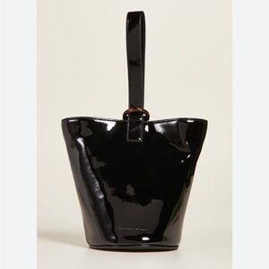 Loeffler Randall Dolly tortoise o-ring patent leather bucket bag